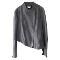 Helmut Lang Giacca/Cappotto in Pelle in Petrolio