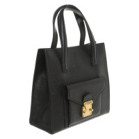 Fendi Handtasche aus Leder in Schwarz