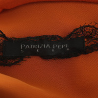 Patrizia Pepe Seidenkleid in Orange