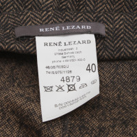 René Lezard Tweed-Rock mit Muster