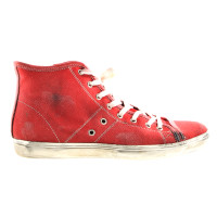 Leather Crown Sneaker rosso 