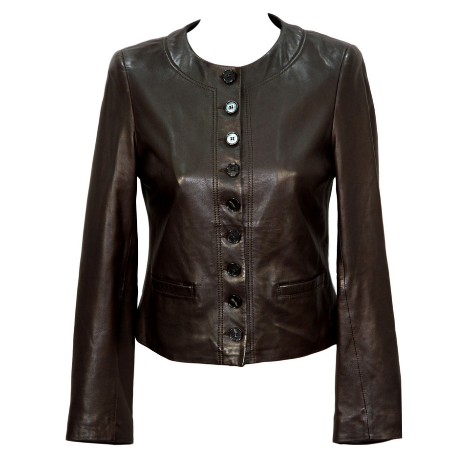 Hobbs Leather Jacket in Bruin
