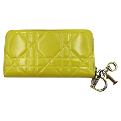 Christian Dior Accessories in Patent Leather in Yellow