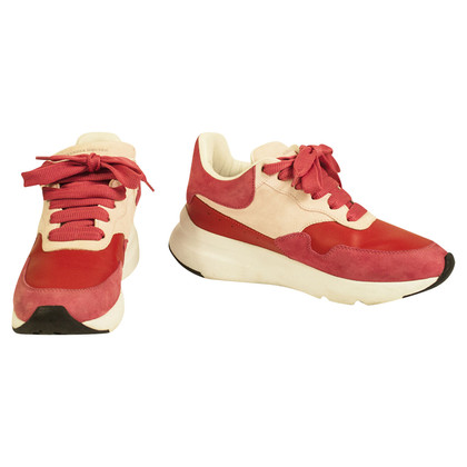Mcqueen, Alexander Sneakers aus Leder in Rot