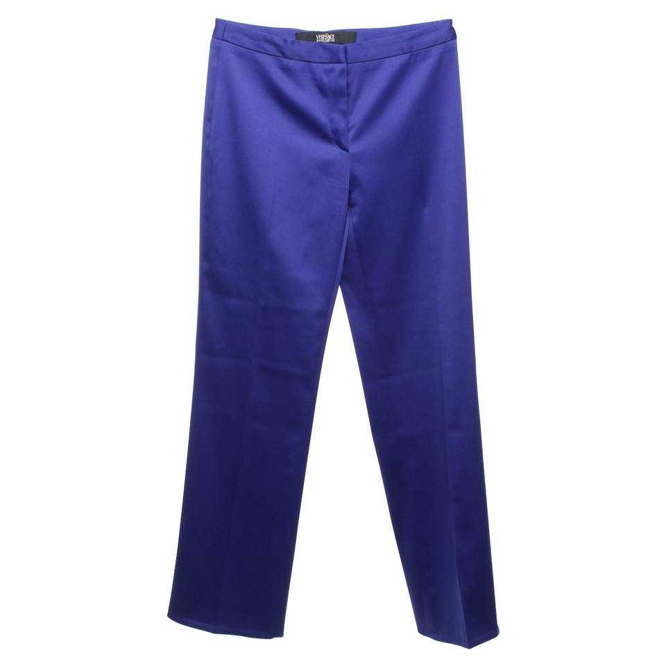 Versace trousers in royal blue