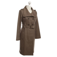 Patrizia Pepe Manteau Tweed en marron