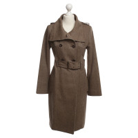 Patrizia Pepe Manteau Tweed en marron