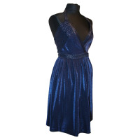 Diane Von Furstenberg Metallic Wrap Dress