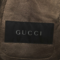 Gucci Gold-colored leather coat