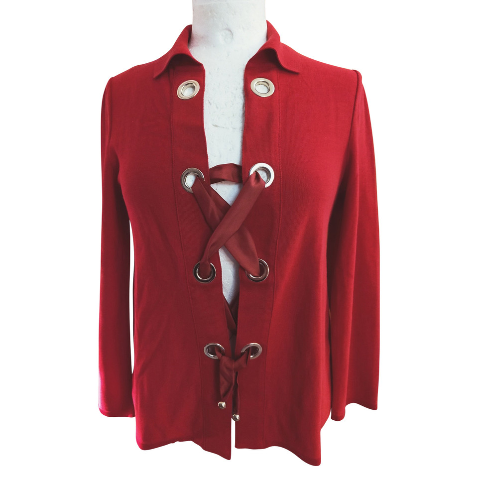 Moschino Cheap And Chic Tricot en Coton en Rouge