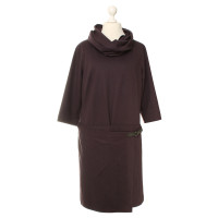 Laurèl Auberginefarbenes robe avec foulard