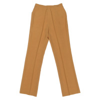 Alberta Ferretti Trousers Silk in Ochre