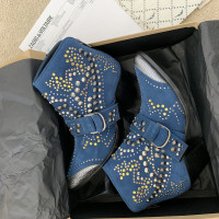 Zadig & Voltaire Stiefel aus Wildleder in Blau