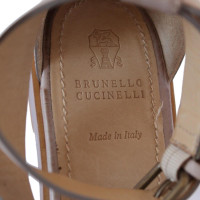 Brunello Cucinelli Sandalen aus Ledermix