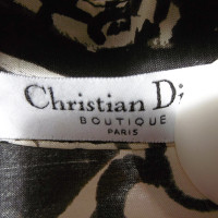 Christian Dior Abito in seta con colletto rialzato
