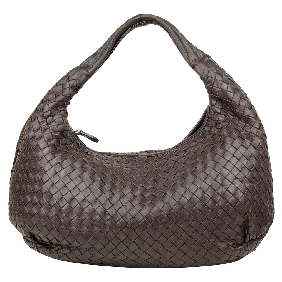 Bottega Veneta Mittlere Veneta Leer in Bruin