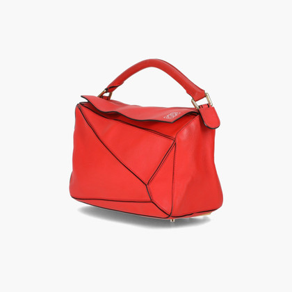 Loewe Puzzle Bag aus Leder in Rot