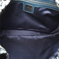 Fendi Zuccino Canvas Bag in Blauw