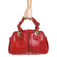 Chloé Handtasche aus Leder in Rot