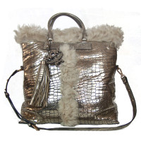 Mcm Handbag in crocodile leather look