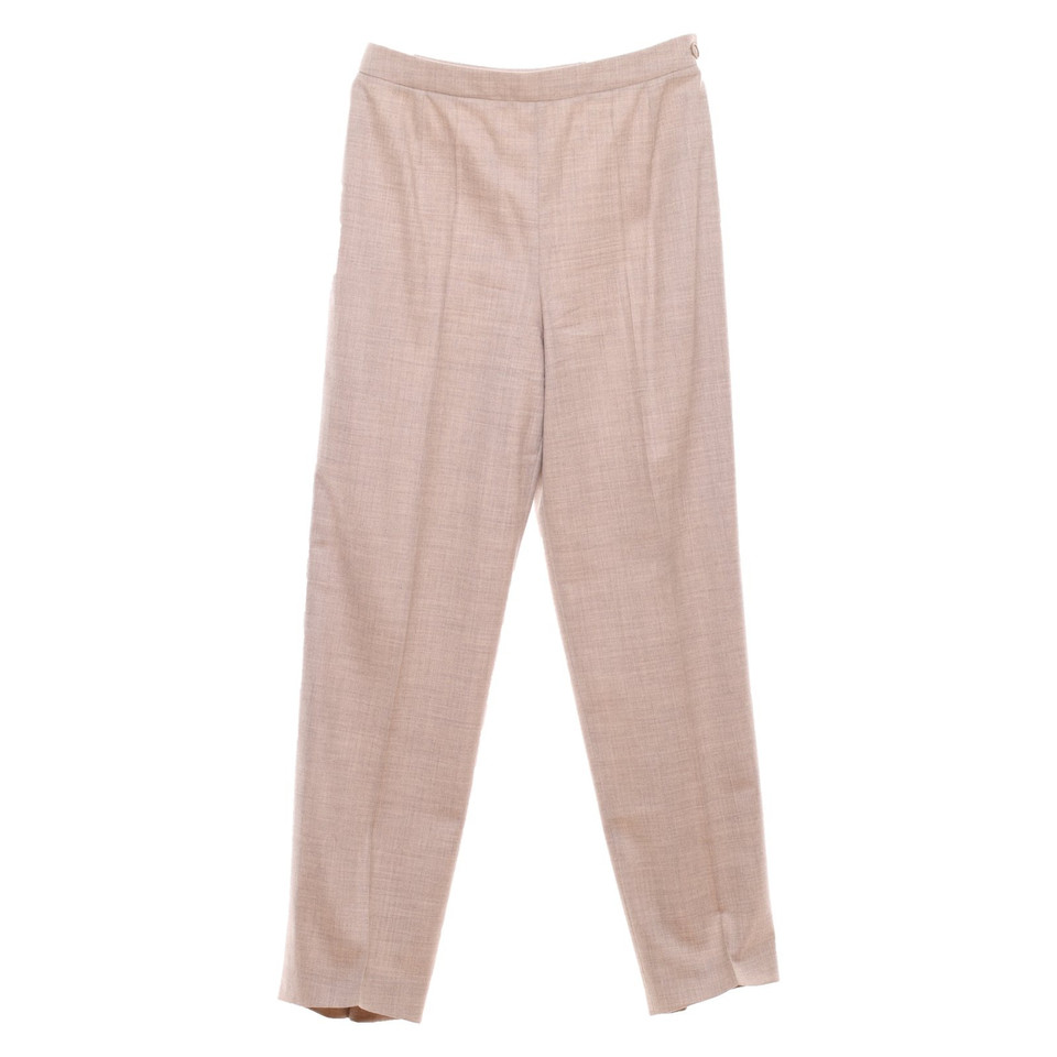 Hermès Paio di Pantaloni in Lana in Beige