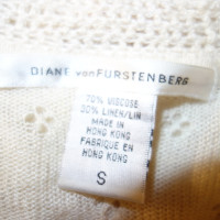 Diane Von Furstenberg Wrap Cardigan in Cream