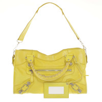 Balenciaga "City Bag" en jaune fluo