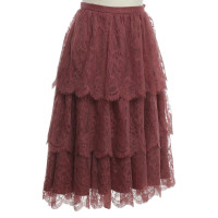 Christian Dior Lace skirt in berry colors