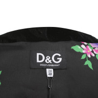 D&G giacca di velluto con il modello