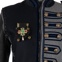 Dolce & Gabbana Giacca/Cappotto in Lana in Blu