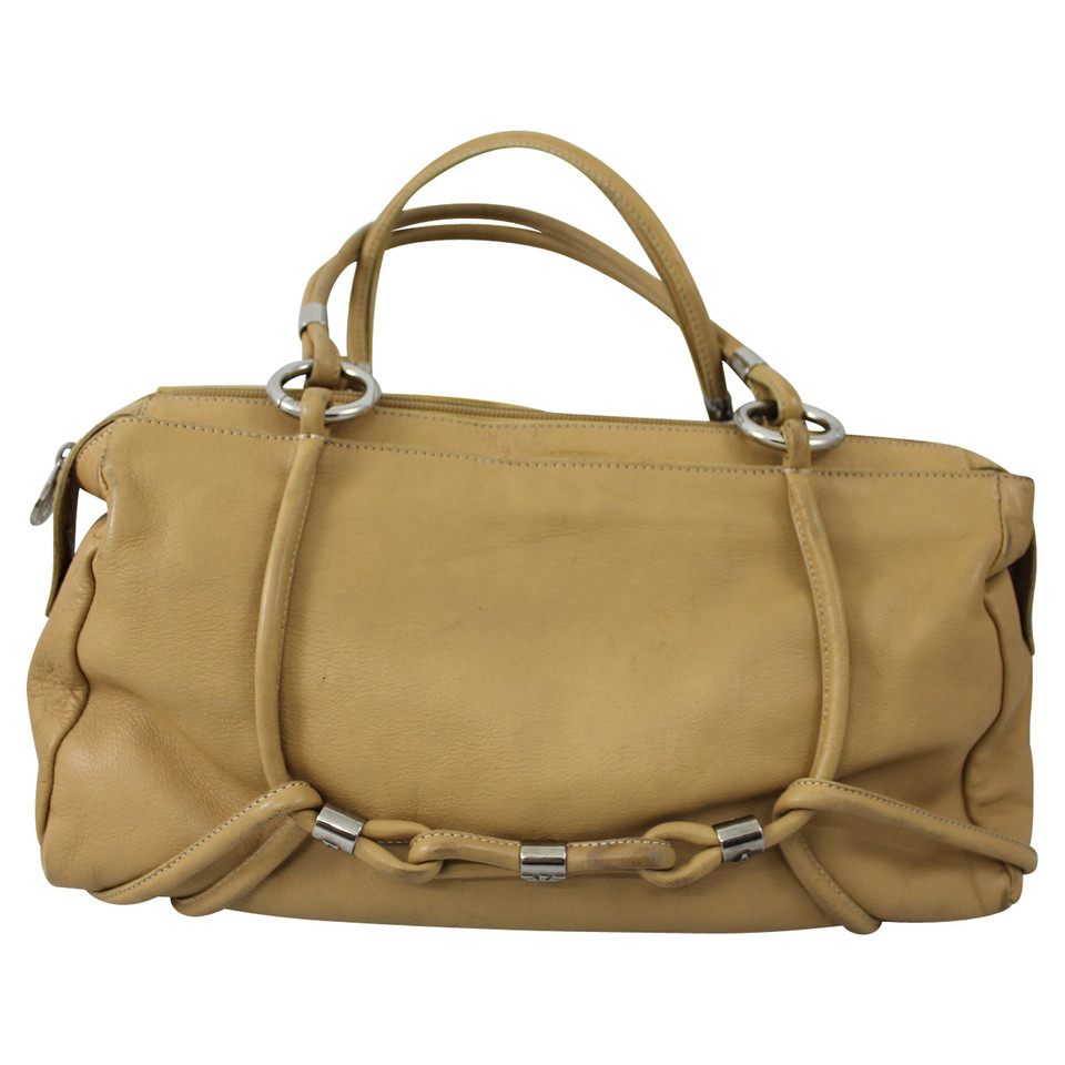 Emporio Armani Tote Bag aus Leder in Beige