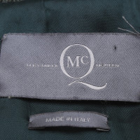 Alexander McQueen Veste en cuir vert foncé