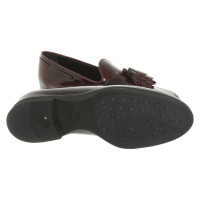 Tod's Slippers/Ballerinas Leather in Bordeaux