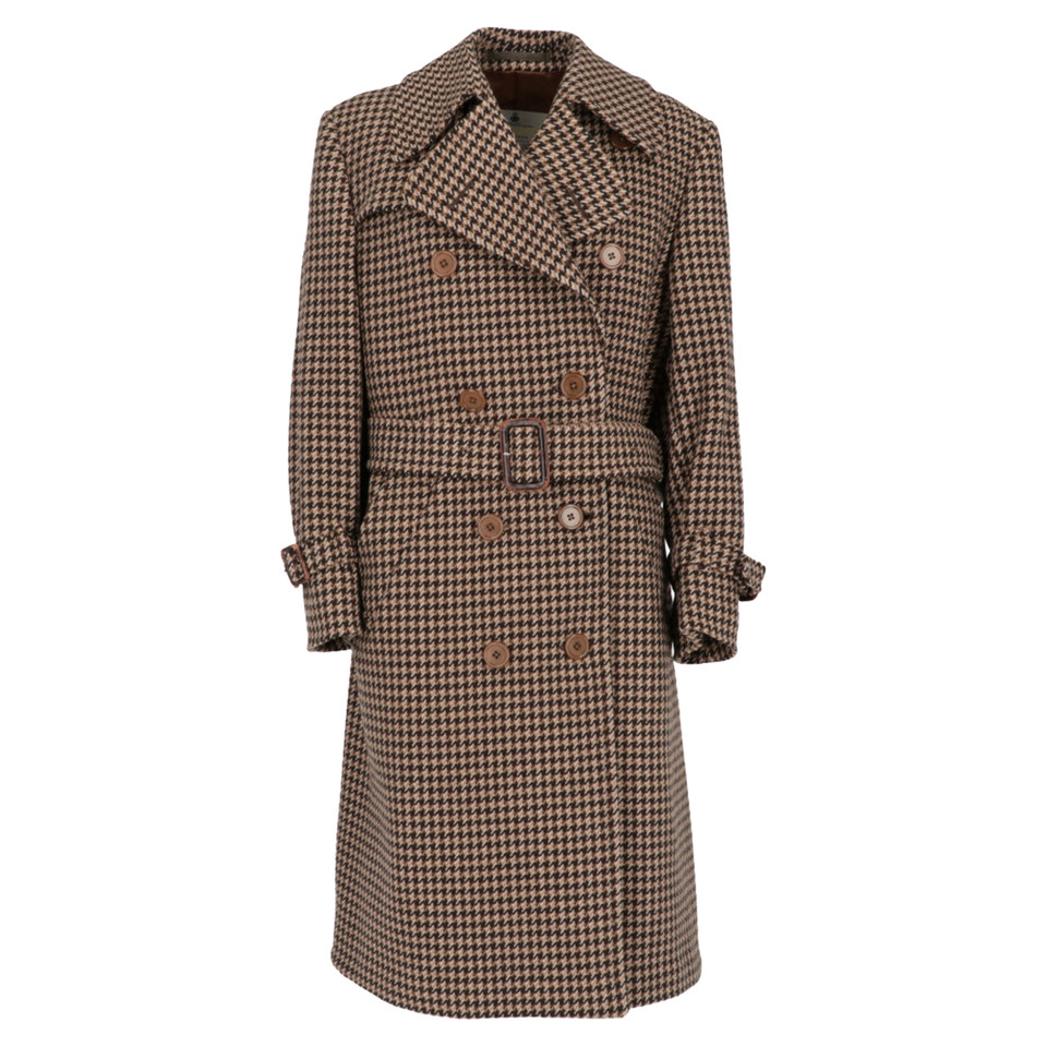 Aquascutum Jacket/Coat Wool in Brown