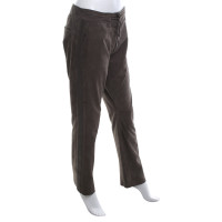Riani Leather pants in grey-brown