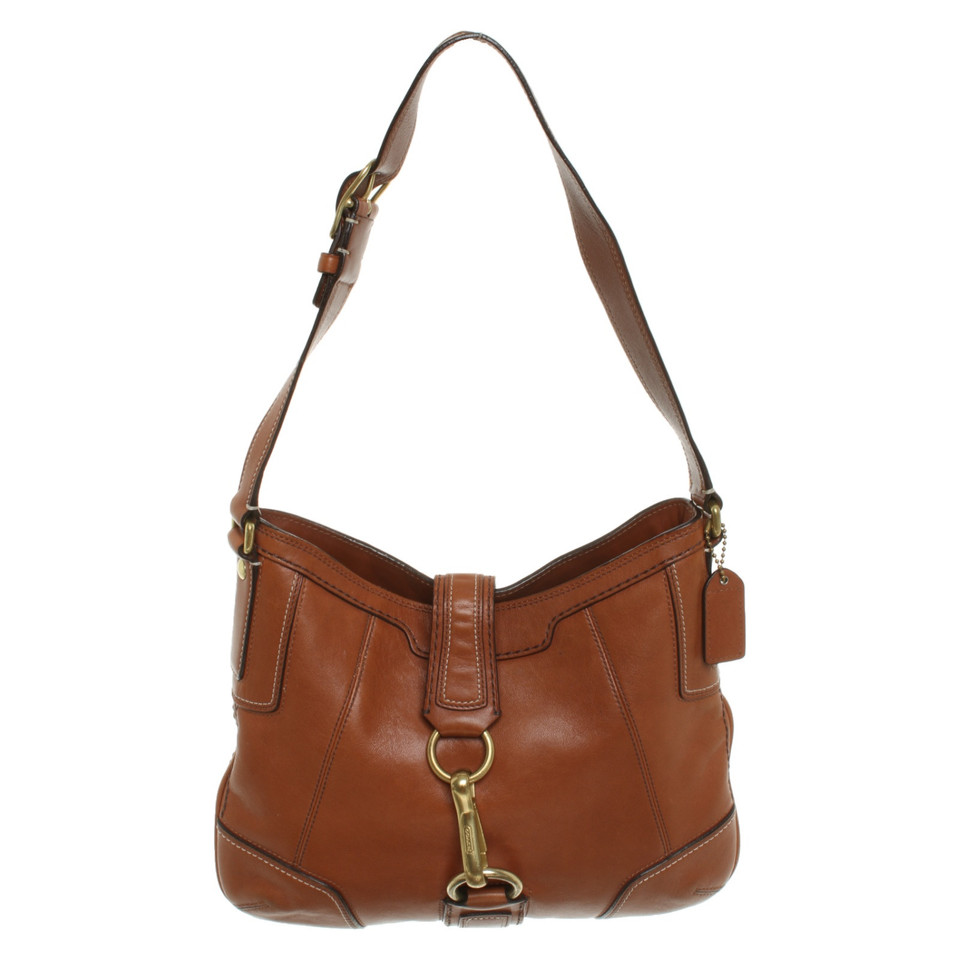 Coach Shoulder bag Leather in Brown