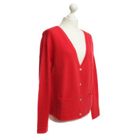 Other Designer Cashmere Cardigan in red