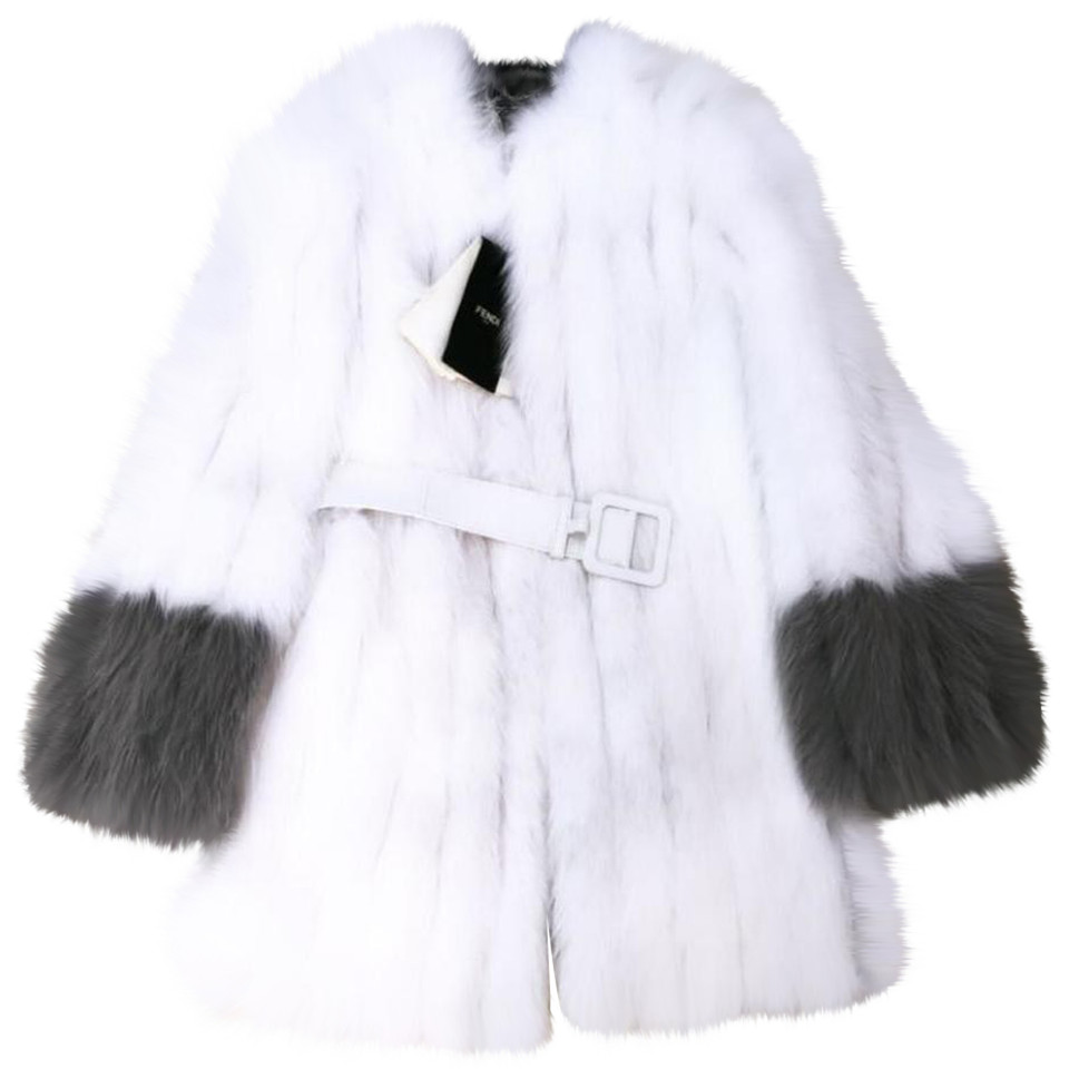 Fendi Jacket/Coat Fur in White