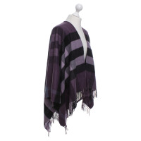 Burberry Poncho with check pattern