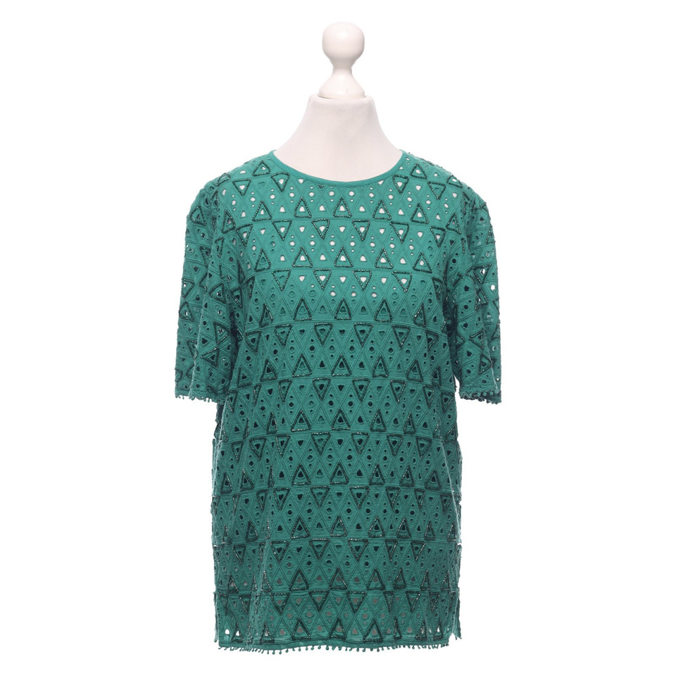 Hoss Intropia Top en Coton en Vert