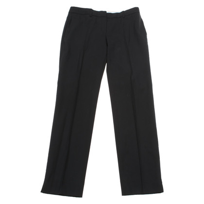 Massimo Dutti Paire de Pantalon en Laine en Noir