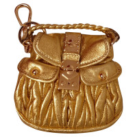 Miu Miu Accessoire aus Leder in Gold