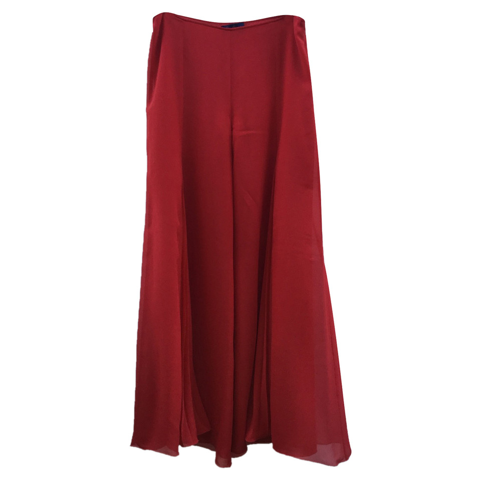 Luisa Spagnoli Trousers Silk in Red