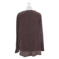 Steffen Schraut Top en Cuir en Taupe