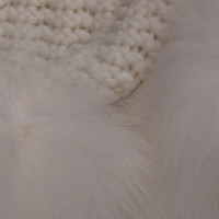 Moncler Scarf with fur pompoms