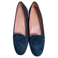 Pretty Ballerinas Mocassini/Ballerine in Pelle scamosciata in Blu