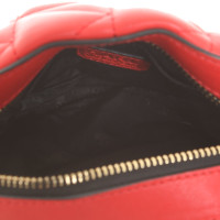 Karl Lagerfeld Umhängetasche aus Leder in Rot