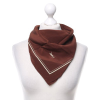 Yves Saint Laurent Silk scarf in brown