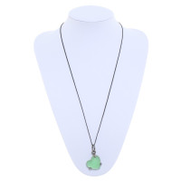 Pomellato Green heart pendant necklace