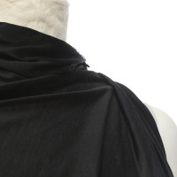 Balenciaga Oberteil aus Seide in Schwarz